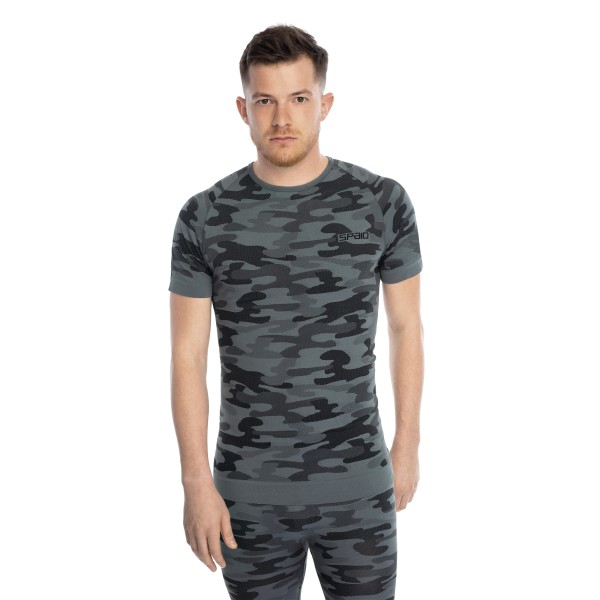 Koszulka męska Spaio Military krótki rękaw piaskowa 2XL