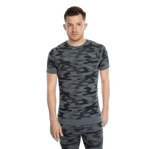 Koszulka męska Spaio Military krótki rękaw piaskowa 2XL