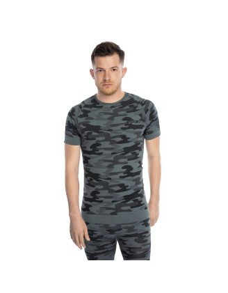 Koszulka męska Spaio Military krótki rękaw piaskowa 2XL