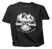 Koszulka męska TigerWood Two Axes czarna 2XL