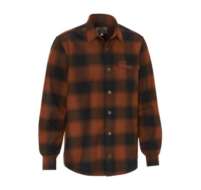 Koszula męska Swedteam Lynx Wool Shirt ciemnopomarańczowa S