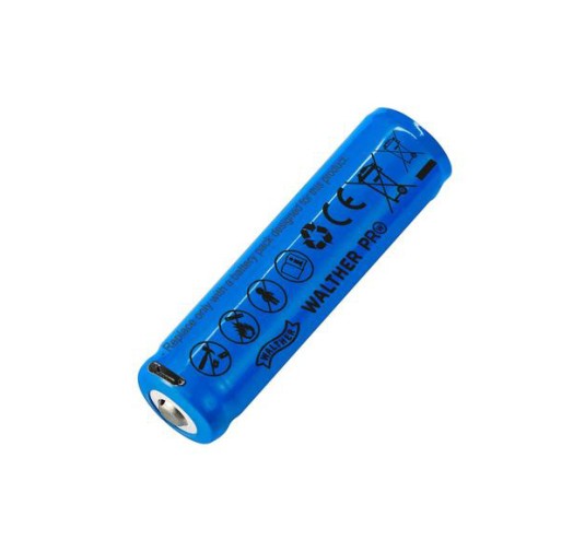 Akumulator Walther ICR (18650 2600 mAh 3,6 V) z ładowaniem USB
