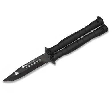 Nóż motylek K25 02131 Balisong Black