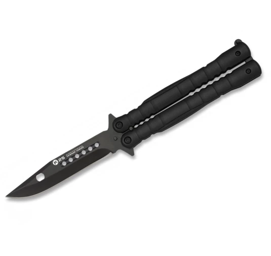 Nóż motylek K25 02131 Balisong Black