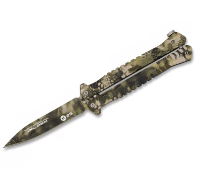 Nóż motylek K25 02132 Balisong Sand Phyton