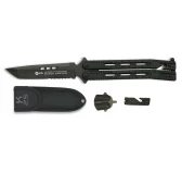 Nóż motylek K25 36215 Balisong Black Serr