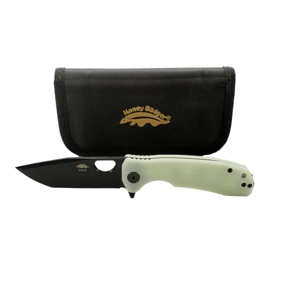 Nóż Honey Badger Tanto Medium Black DLC Jade