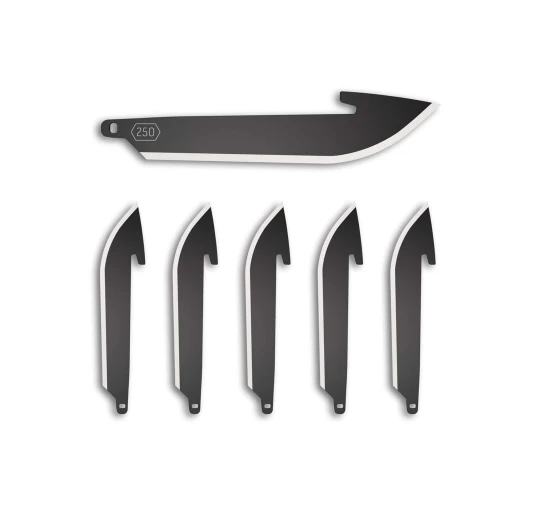 6 ostrzy Outdor Edge Drop-Point 250 Black