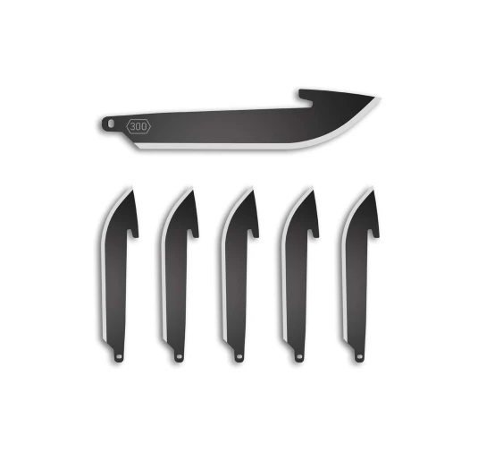 6 ostrzy Outdor Edge Drop-Point 300 Black