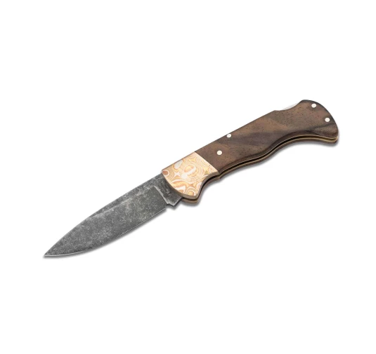 Nóż Böker Hunter Mokume Walnut Black Stonewash