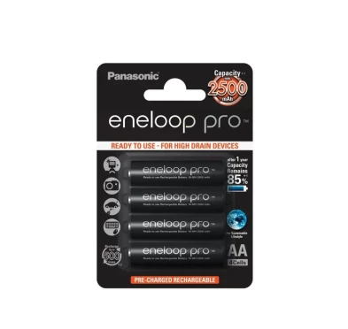 4 x Panasonic Eneloop PRO R6/AA 2550mAh BK-3HCDE/4BE (blister)