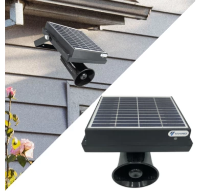 Skuteczny solarny dźwiękowy odstraszacz ptaków, gołębi, szpaków, wróbli