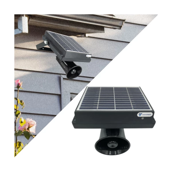 Skuteczny solarny dźwiękowy odstraszacz ptaków, gołębi, szpaków, wróbli Skuteczny solarny dźwiękowy odstraszacz ptaków, gołębi, szpaków, wróbli