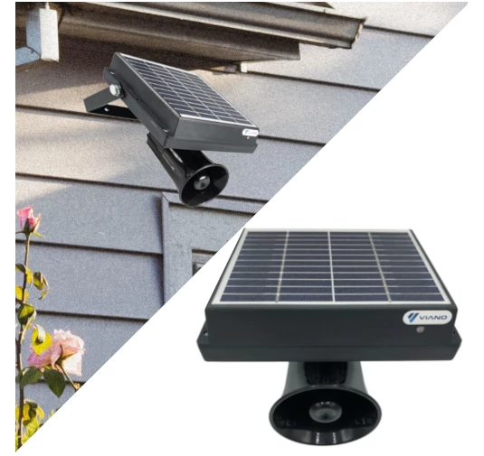 Skuteczny solarny dźwiękowy odstraszacz ptaków, gołębi, szpaków, wróbli