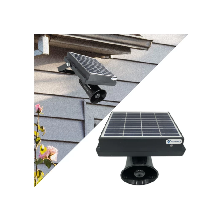 Skuteczny solarny dźwiękowy odstraszacz ptaków, gołębi, szpaków, wróbli