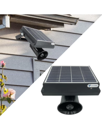 Skuteczny solarny dźwiękowy odstraszacz ptaków, gołębi, szpaków, wróbli