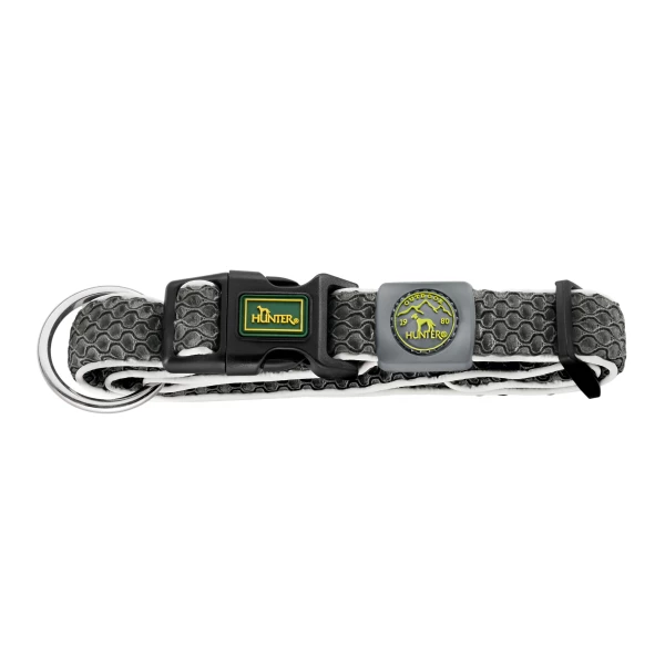 Obroża Hunter Hilo Vario Basic M szara Obroża Hunter Hilo Vario Basic M szara
