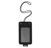 Pokrowiec na identyfikator M-Tac z przezroczystym panelem czarny