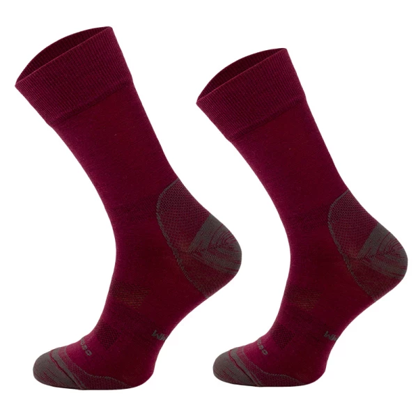 Skarpety Comodo Hunting Merino wool lines TRE13 bordowe 43-46 Skarpety Comodo Hunting Merino wool lines TRE13 bordowe 43-46