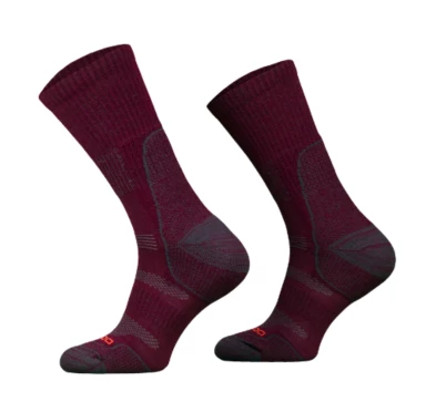 Skarpety turystyczne Comodo lekkie bordowe 39-42