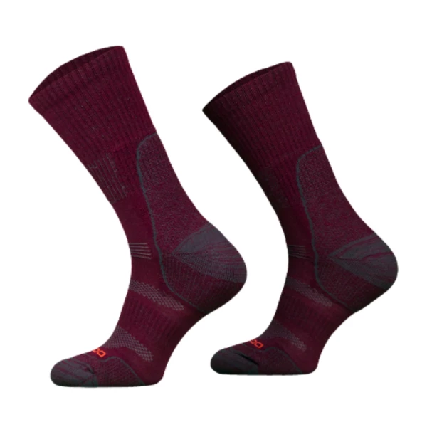 Skarpety turystyczne Comodo lekkie bordowe 39-42