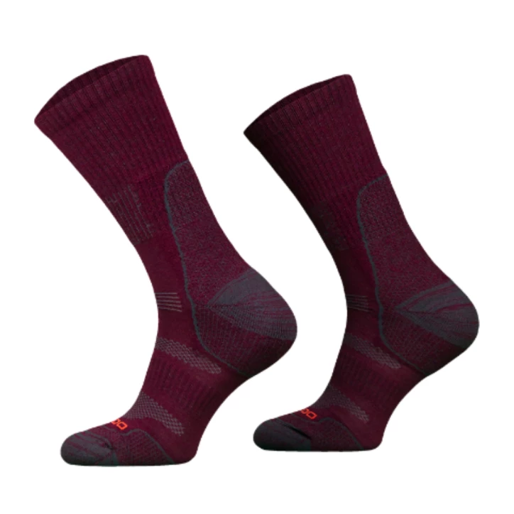 Skarpety turystyczne Comodo lekkie bordowe 39-42