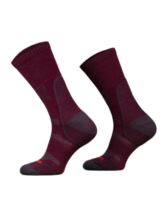Skarpety turystyczne Comodo lekkie bordowe 43-46