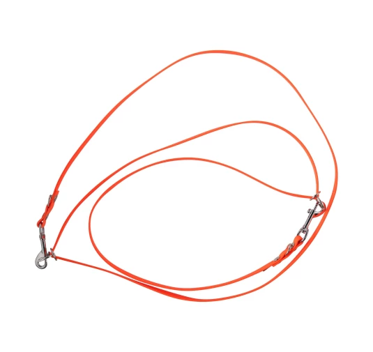 Smycz przepinana 4wild  BioThane 13 mm/260 cm pomarańczowa