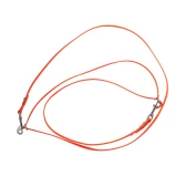 Smycz przepinana 4wild  BioThane 13 mm/260 cm pomarańczowa