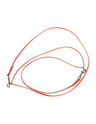 Smycz przepinana 4wild  BioThane 13 mm/260 cm pomarańczowa