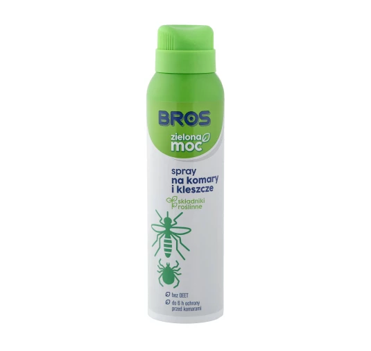 Spray Bros na komary i kleszcze 90 ml, zielona moc