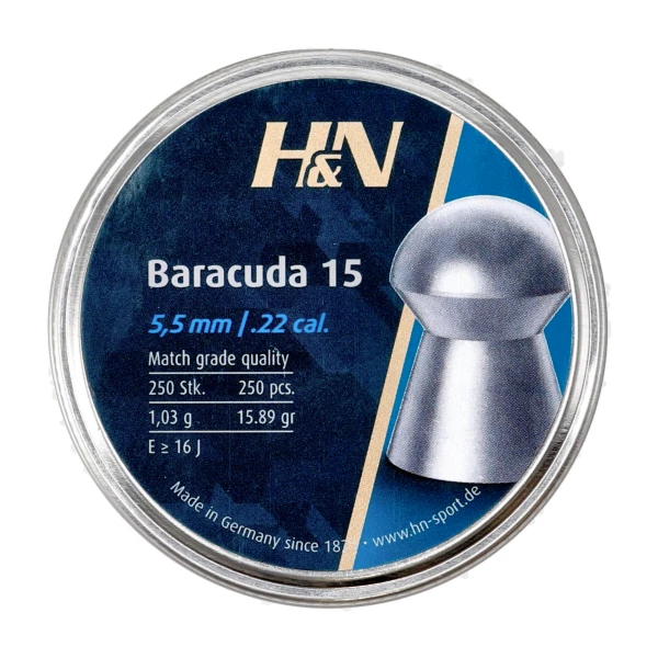 Śrut diabolo H&N Baracuda 15 5,52 mm 250 szt.