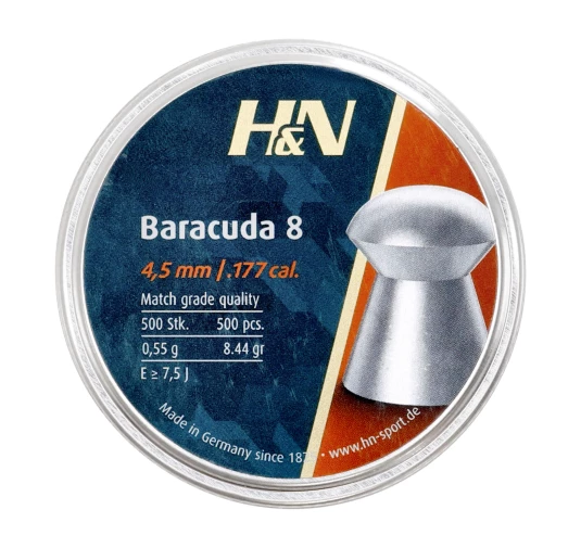 Śrut diabolo H&N Baracuda 8 4,51 mm 500 szt.