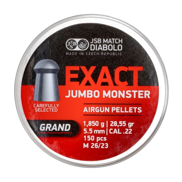 Śrut diabolo JSB Exact Jumbo Monster Grand 5,52 mm 150 szt.