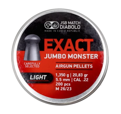 Śrut diabolo JSB Exact Jumbo Monster Light 5,52 mm 200 szt.