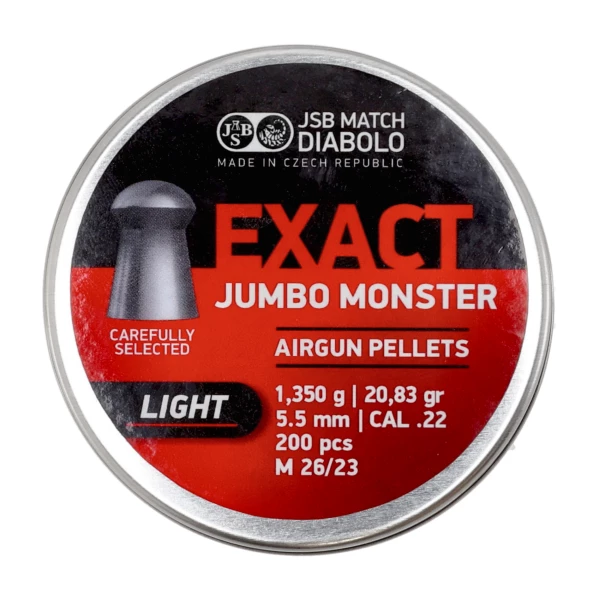 Śrut diabolo JSB Exact Jumbo Monster Light 5,52 mm 200 szt.