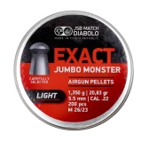 Śrut diabolo JSB Exact Jumbo Monster Light 5,52 mm 200 szt.