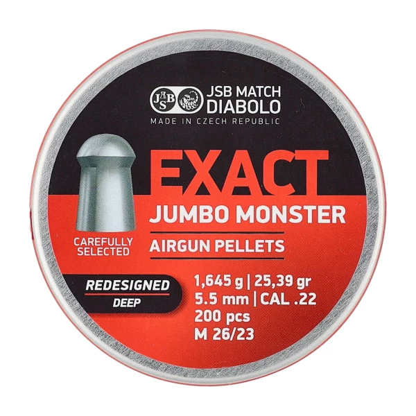 Śrut diabolo JSB Exact Jumbo Monster Redesigned Deep 5,52 mm 200 szt.