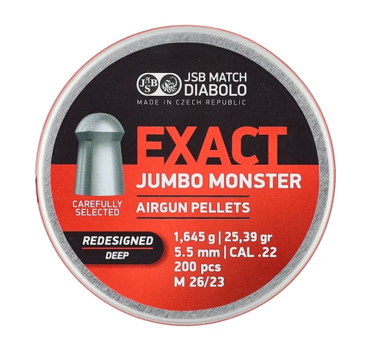 Śrut diabolo JSB Exact Jumbo Monster Redesigned Deep 5,52 mm 200 szt.