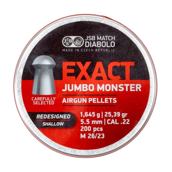 Śrut diabolo JSB Exact Jumbo Monster Redesigned Shallow 200 szt.