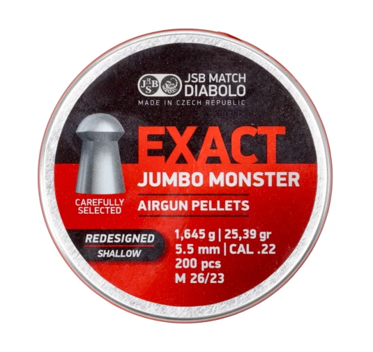 Śrut diabolo JSB Exact Jumbo Monster Redesigned Shallow 200 szt.