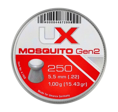 Śrut diabolo UX Mosquito Gen 2. 5,5 mm 250 szt.