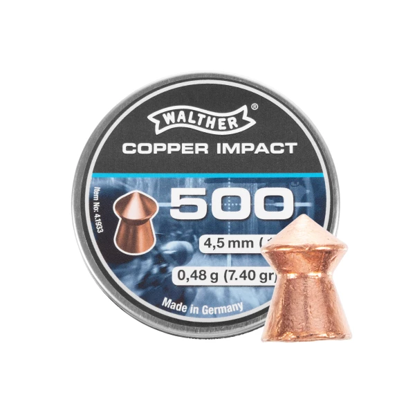 Śrut diabolo Walther Copper Impact 4,5 mm 500 szt.