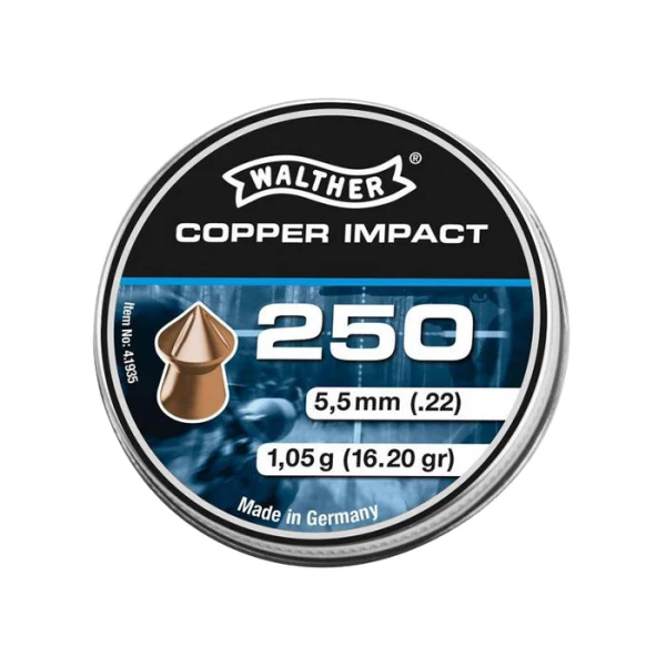 Śrut diabolo Walther Copper Impact 5,5 mm 250 szt.