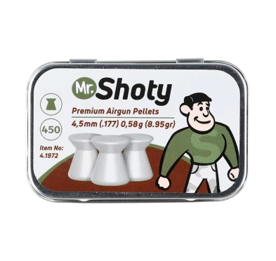 Śrut płaski Mr. Shoty 4,5 mm 0,58 g 450 szt.