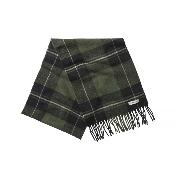 Szalik Chevalier Pendley Wool Scarf Check Dark
