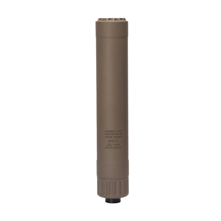 Tłumik do broni Acheron APS E2 9 mm 1/2" 28 UNEF FDE