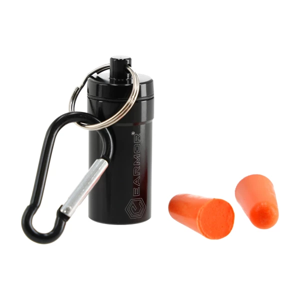 Zatyczki do uszu Earmor MaxDefence w aluminiowym pojemniku S15