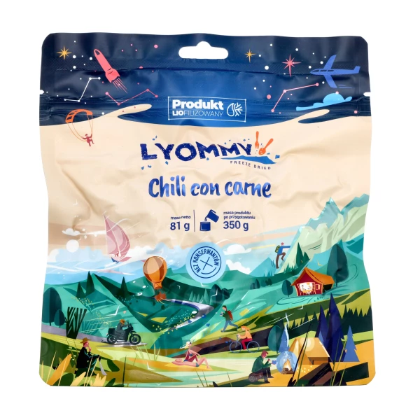 Żywność liofilizowana Lyommy Chili con carne Lyommy 350 g