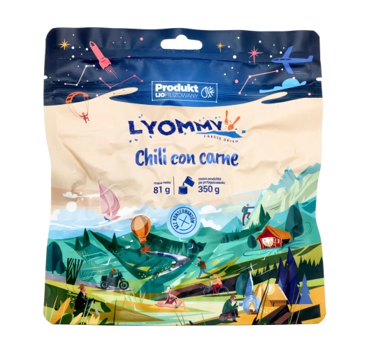 Żywność liofilizowana Lyommy Chili con carne Lyommy 350 g